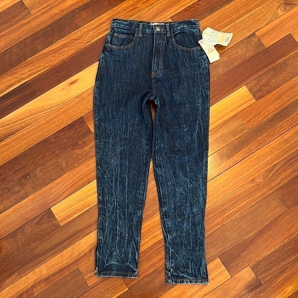 ⭐️ Vintage New Stefano World Wide Jeans Zipper Bottom High Waist Size 14 - Picture 1 of 10